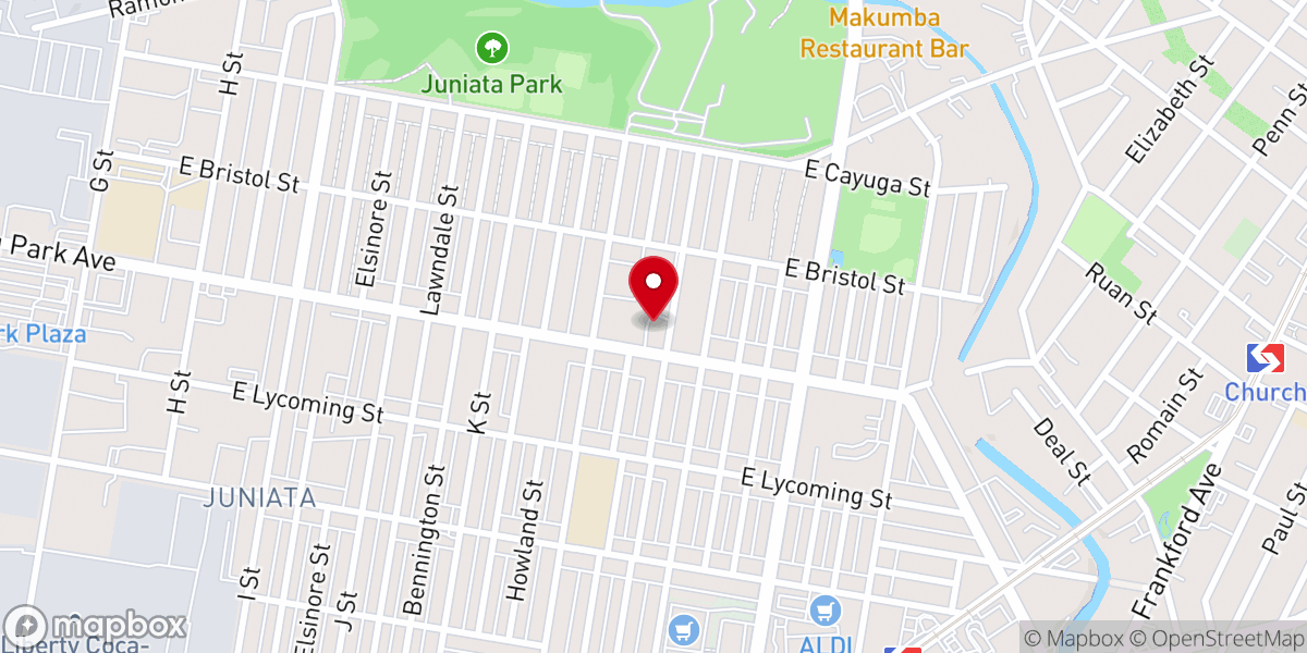 Map showing location of Holy Innocents Church