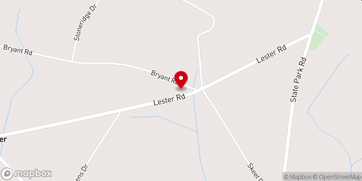 Map showing location of Bermuda Baptist Church