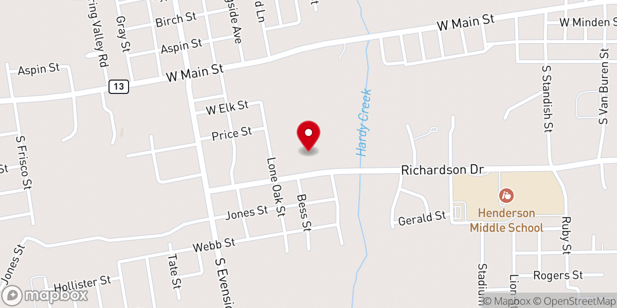 Map showing location of Brookdale Henderson