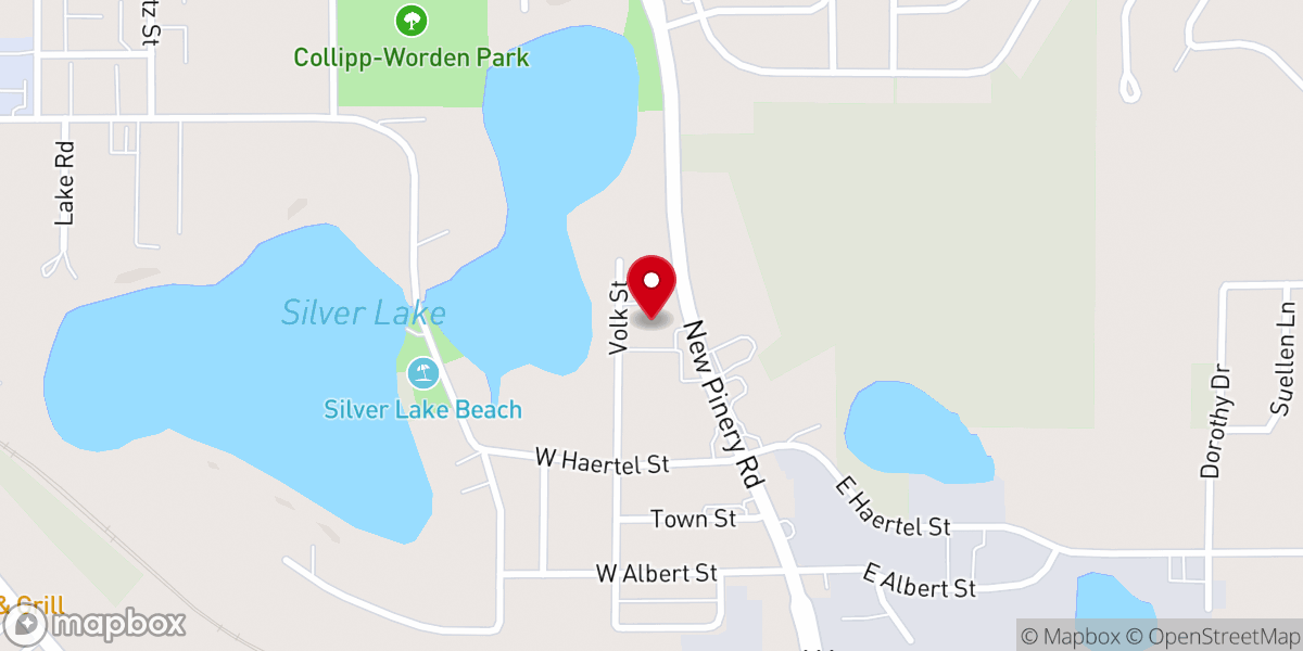 Map showing location of Portage United Methodist Church