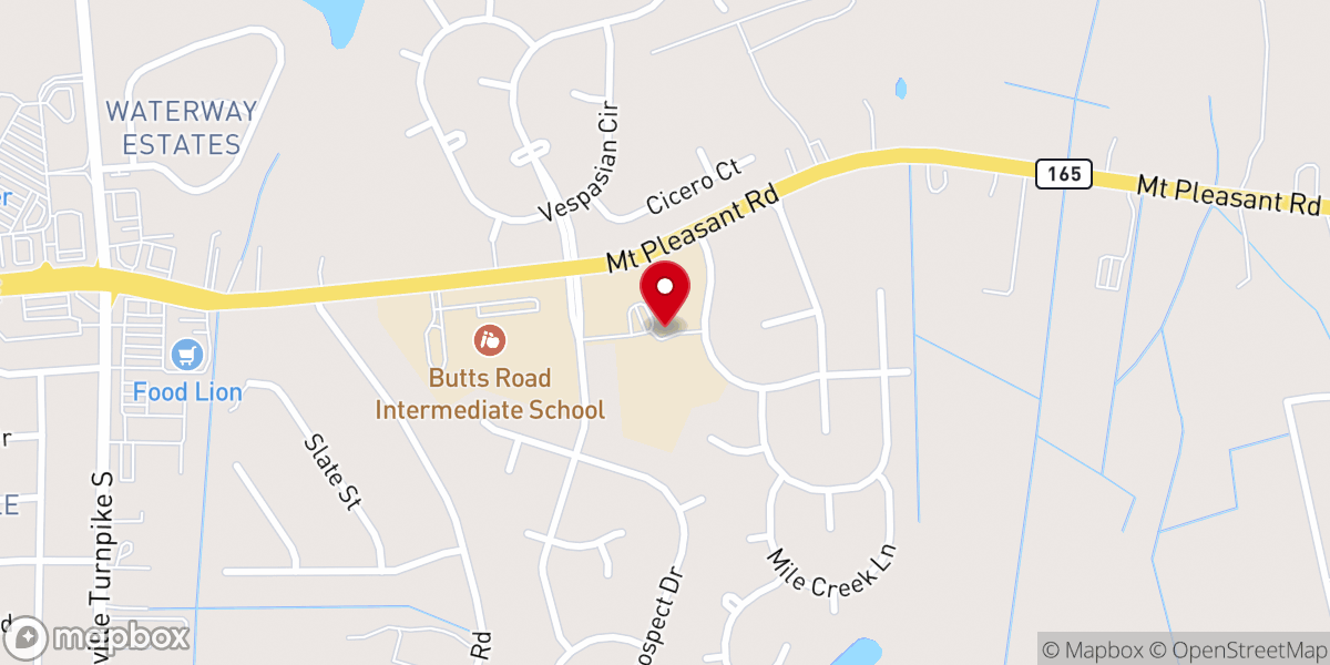 Map showing location of Journey Church
