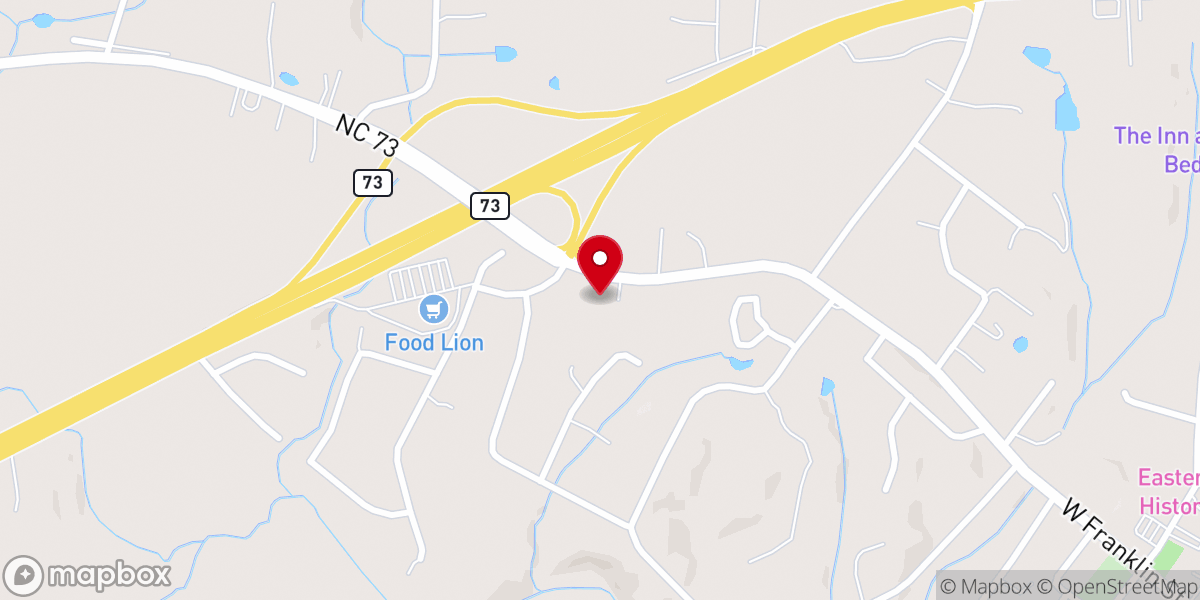 Map showing location of Domino's Pizza