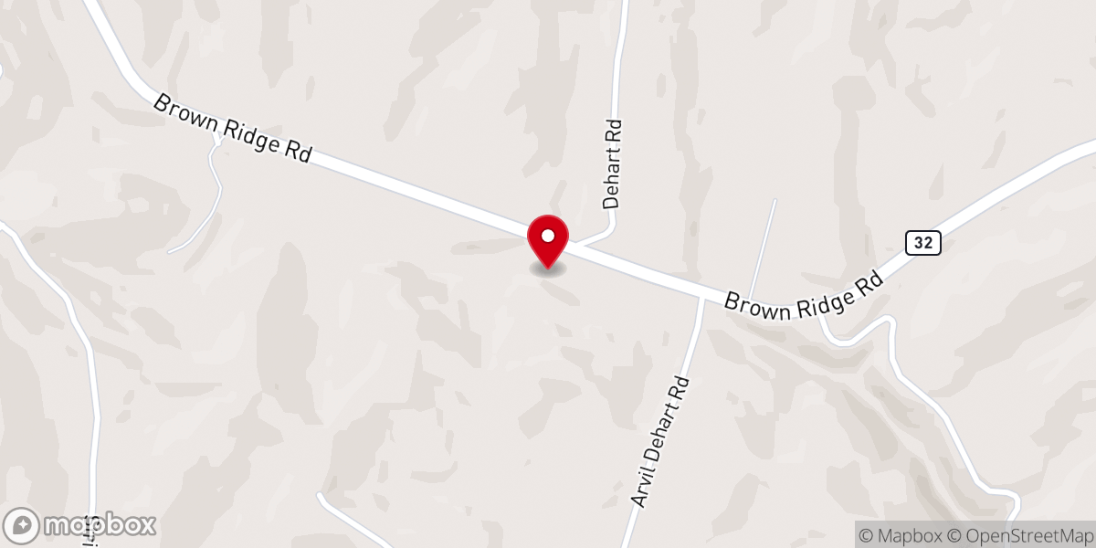 Map showing location of Concord Enterprise Baptist Church