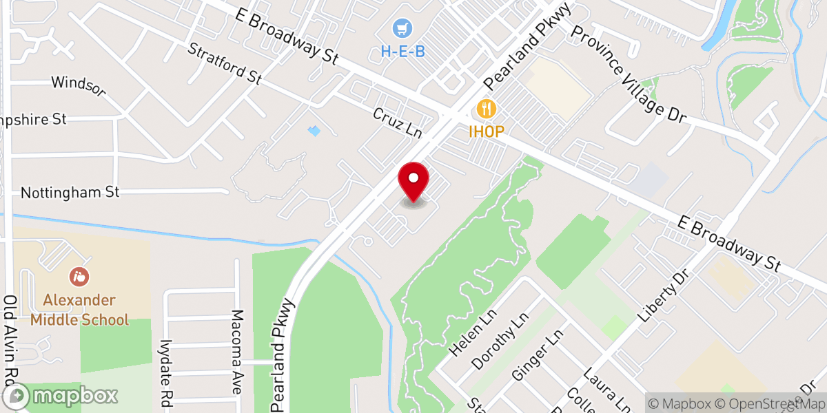 Map showing location of Parkway Church