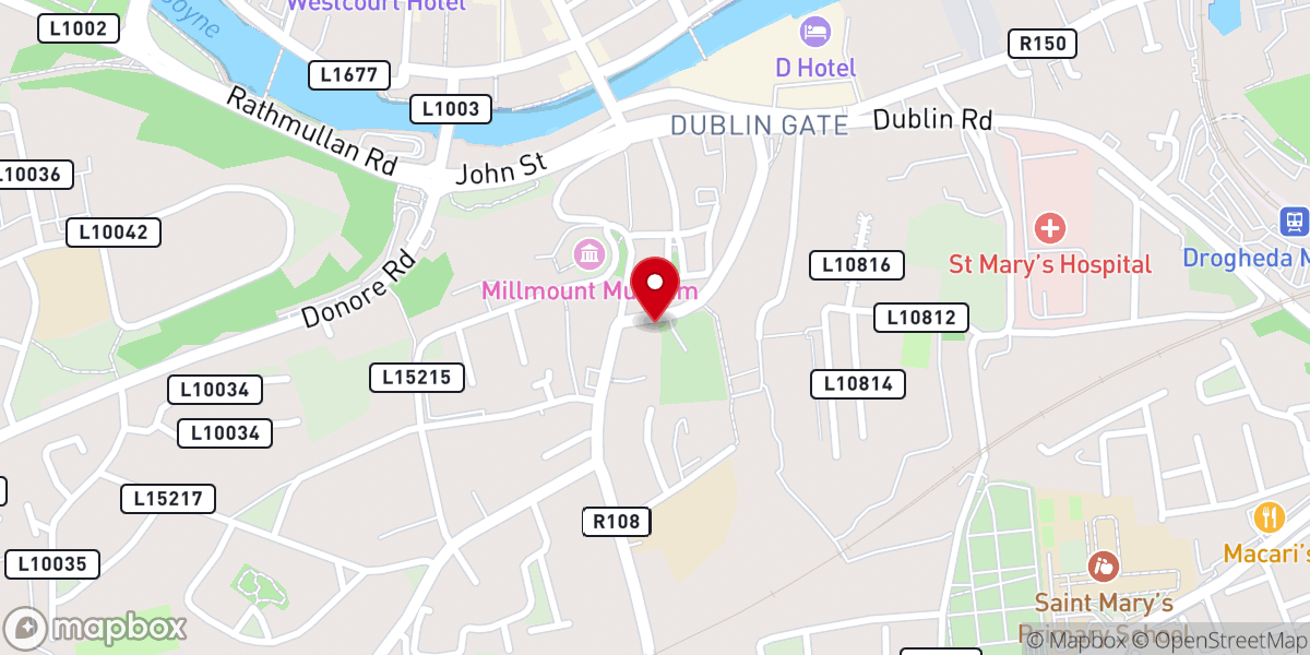 Map showing location of Saint Mary’s Church of Ireland Graveyard