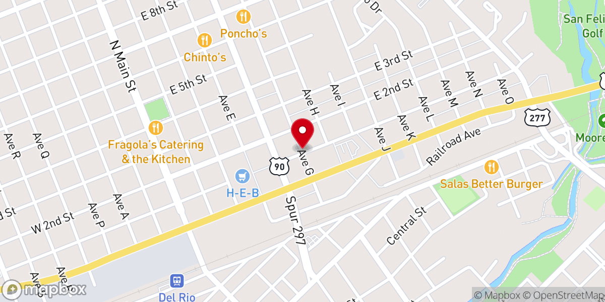 Map showing location of Iglesia Bautista Nueva Vida Church