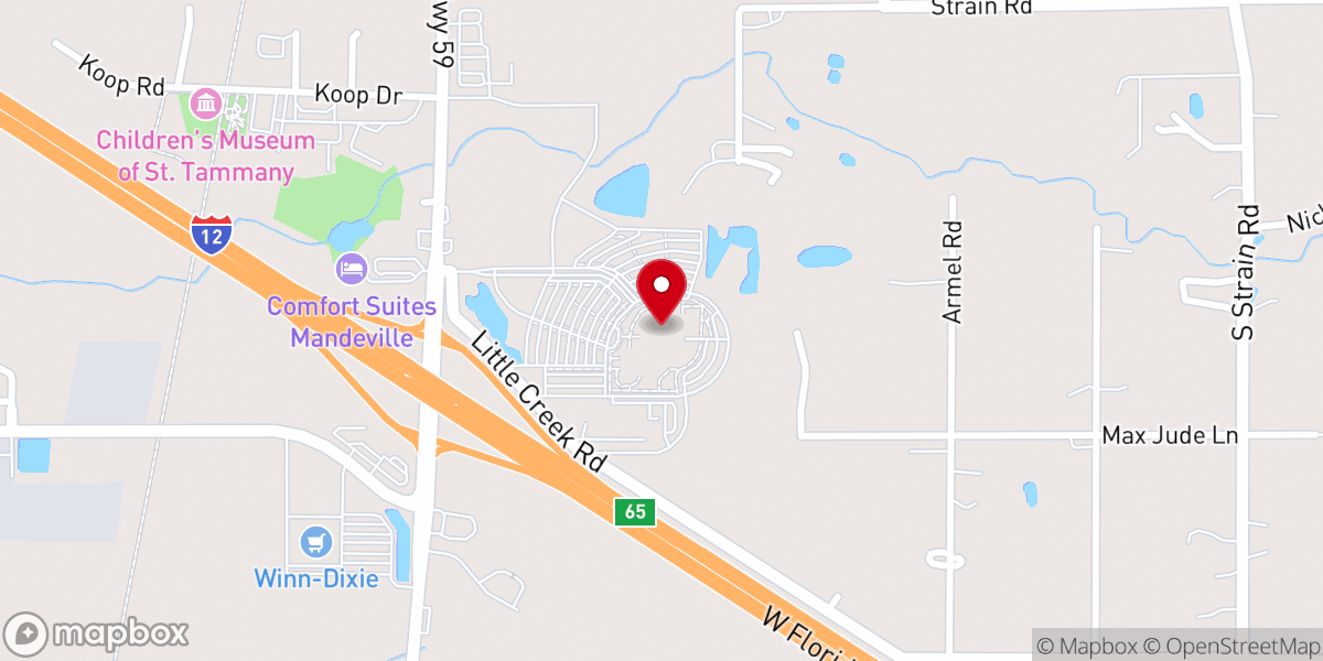 Map showing location of Church of the King - Little Creek Campus
