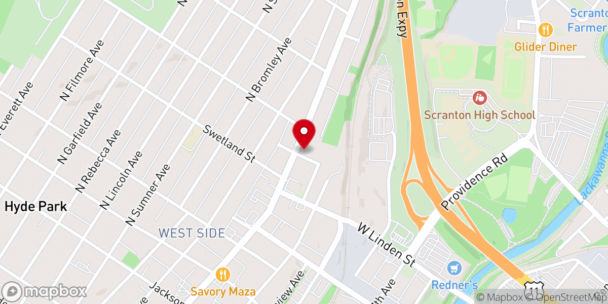 Map showing location of St Michael's Orthodox Church of UOC of USA