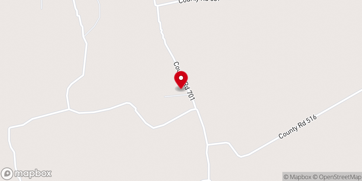 Map showing location of Lilly-of-the-Valley Church