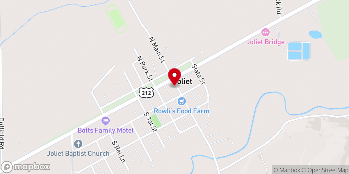 Map showing location of Refuge Church