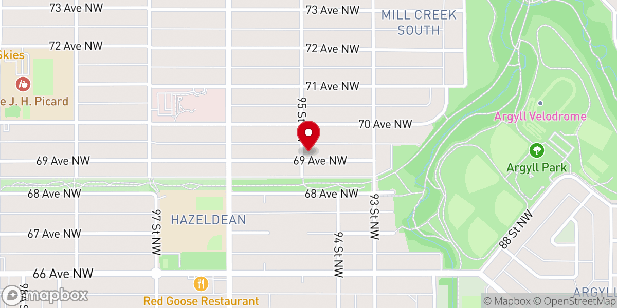 Map showing location of Bible Baptist Church