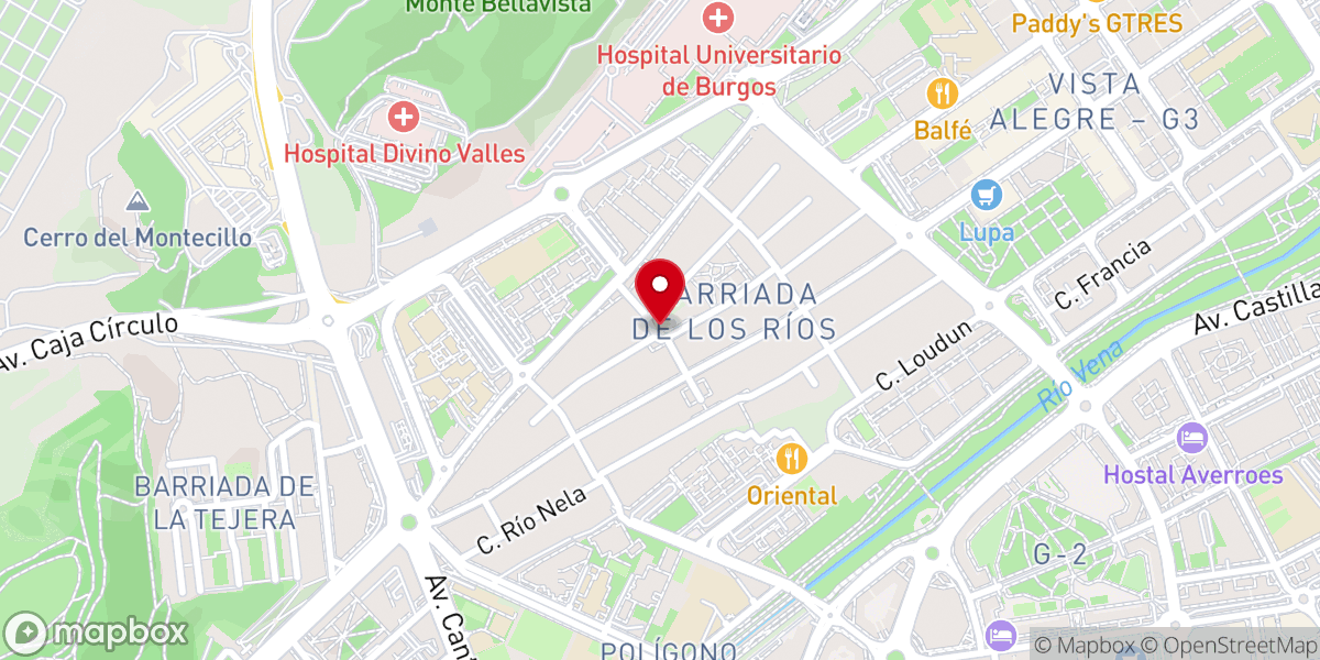 Map showing location of Iglesia Nuestra Señora de las Nieves