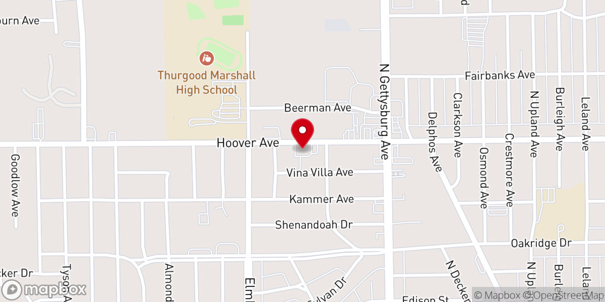 Map showing location of Residence Park Church of Christ