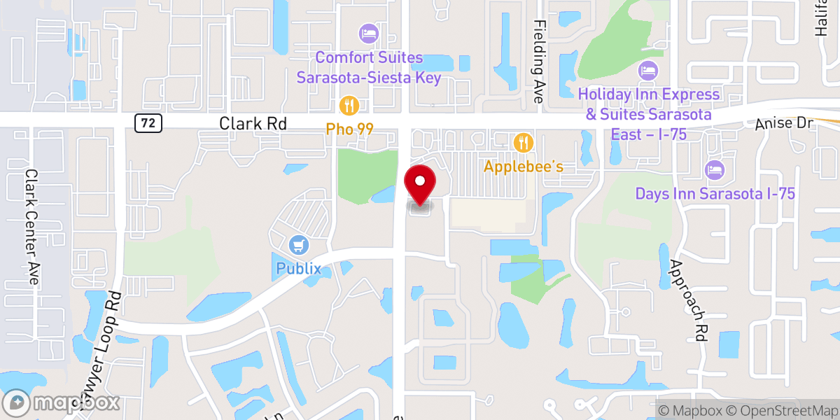 Map showing location of Manasota Adventist Community Services