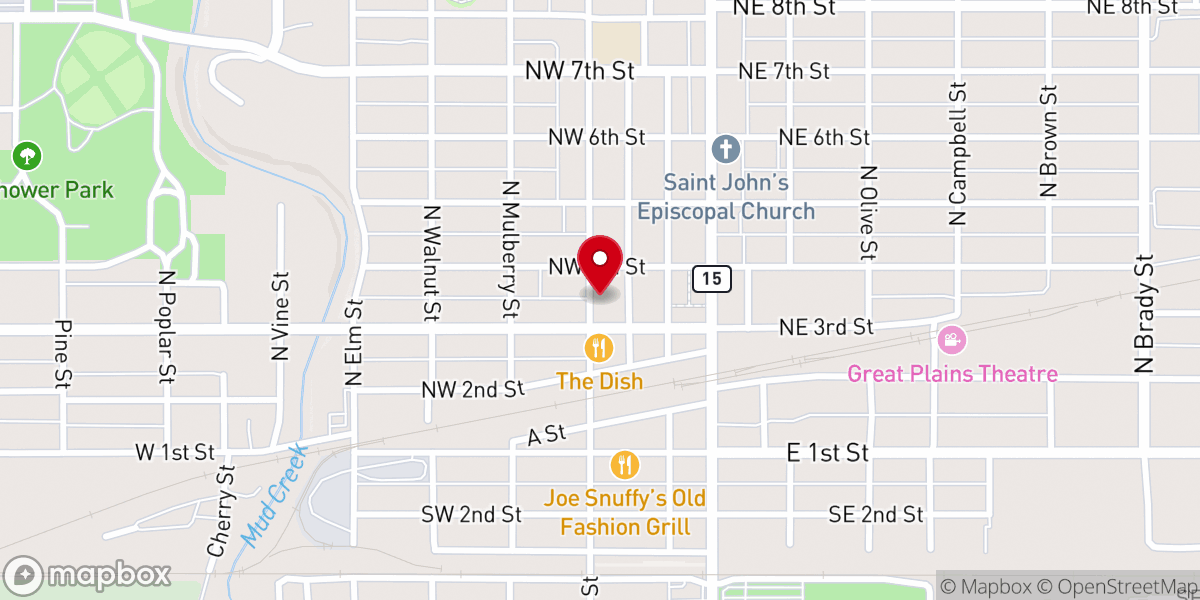 Map showing location of Solid Rock AV