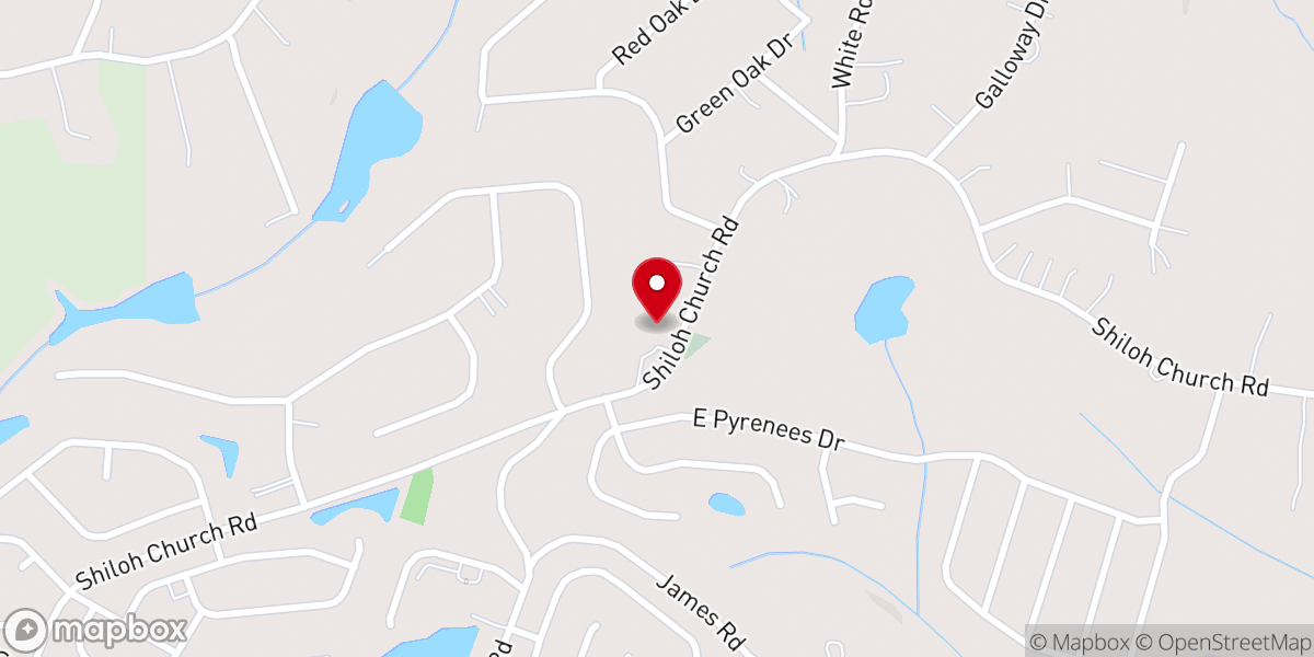 Map showing location of Restoration Faith Church