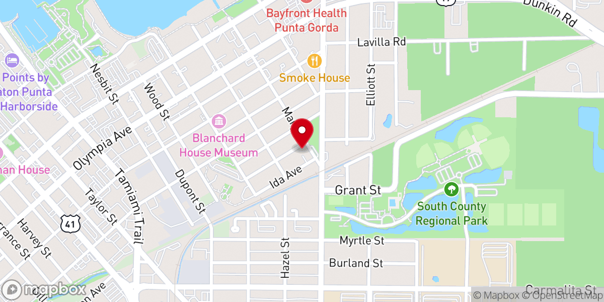 Map showing location of Saint Mary's Primitive Baptist Church