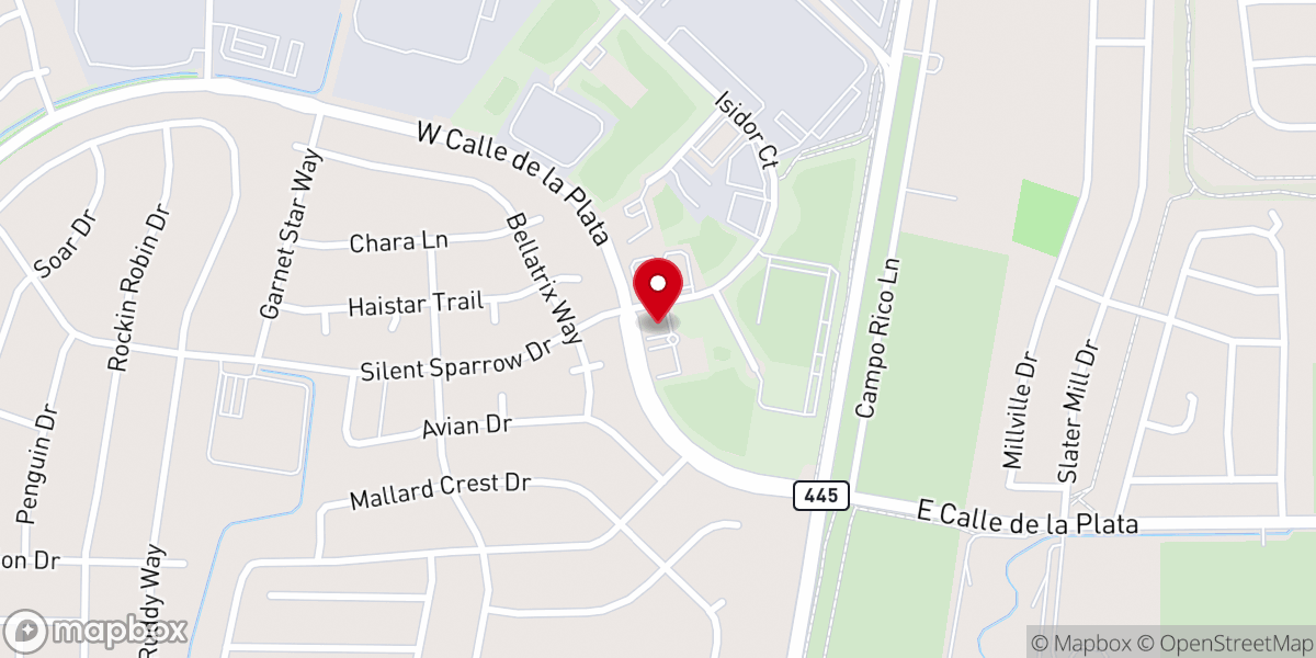 Map showing location of The Bridge Church Spanish Springs