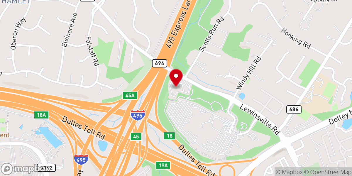 Map showing location of Virginia Advanced Surgical Arts