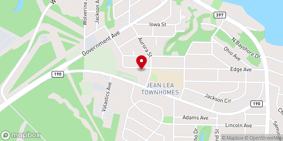 Map showing location of Emerald Coast Fellowship-Baptist