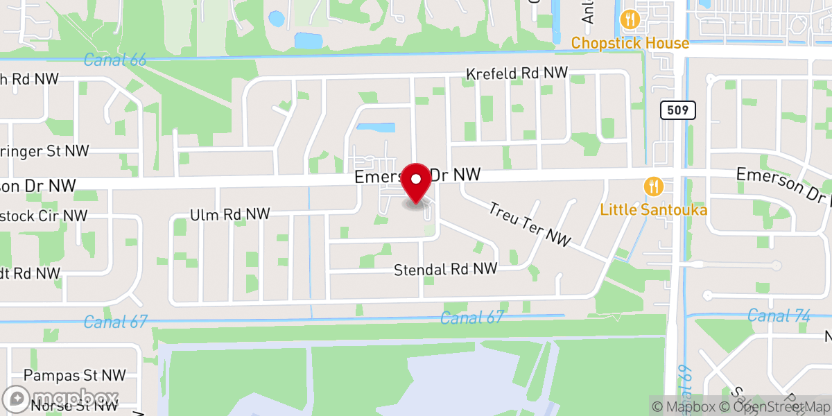 Map showing location of Faith City Church