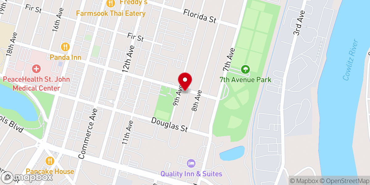 Map showing location of House of Prayer for All Nations