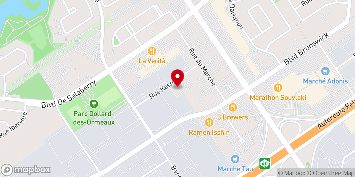 Map showing location of Hindu Mandir