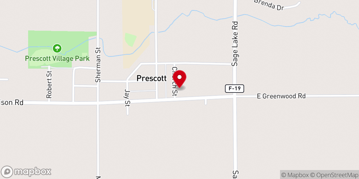 Map showing location of Judson Baptist Church