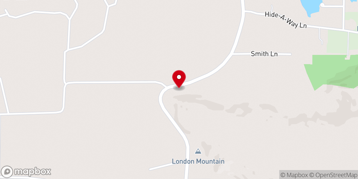 Map showing location of Martin Chapel Assembly of God