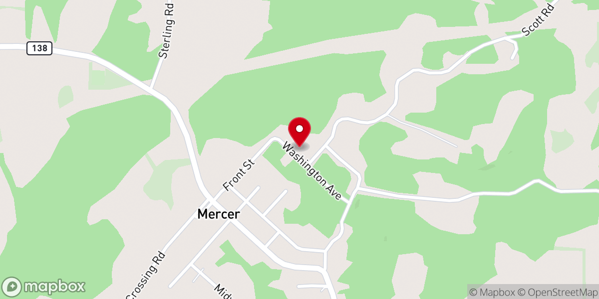 Map showing location of Jones Chapel CME Church