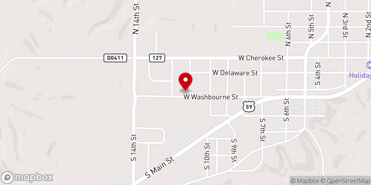 Map showing location of Jay Seventh-day Adventist Church