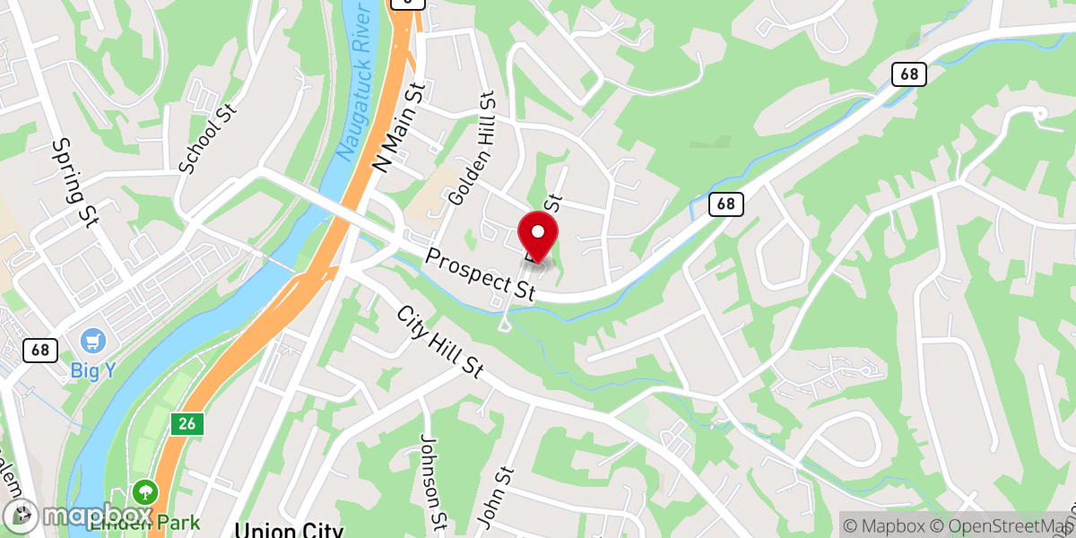 Map showing location of Holy Saviour Polish National Church