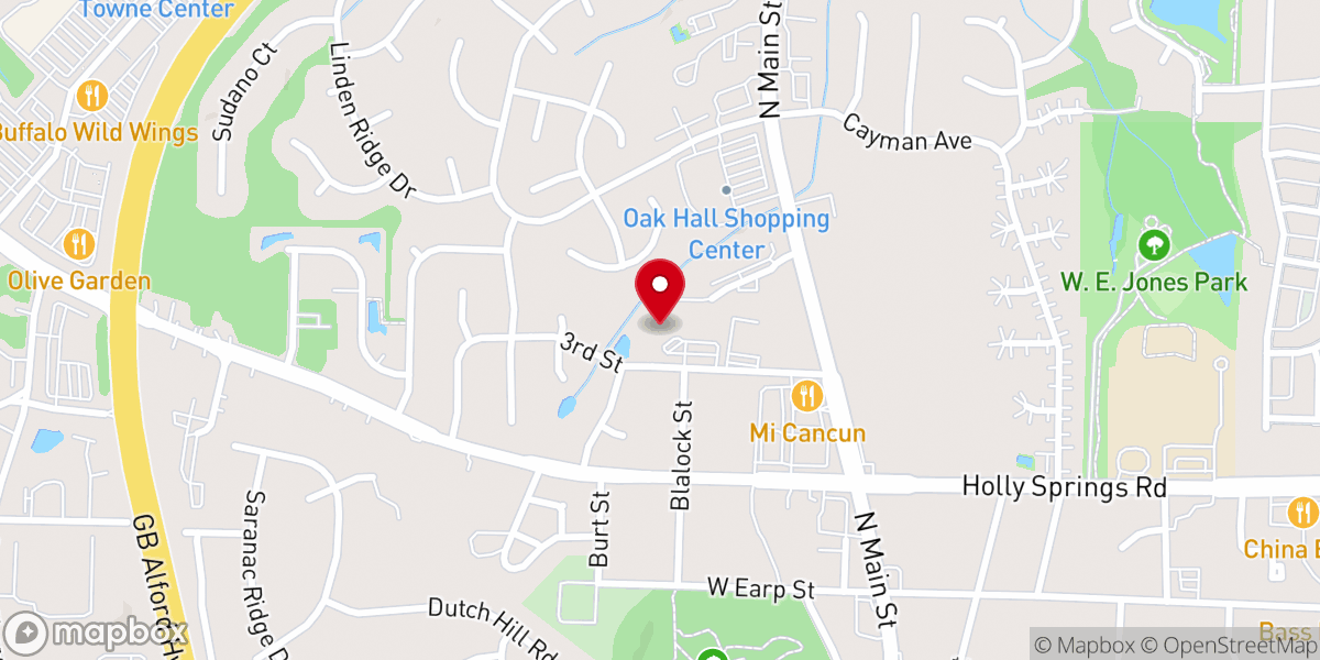 Map showing location of Holly Springs United Church of Christ