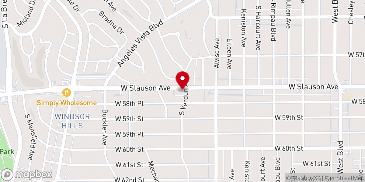 Map showing location of Grace United Methodist Church
