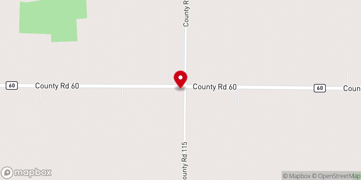 Map showing location of St John Lutheran Church