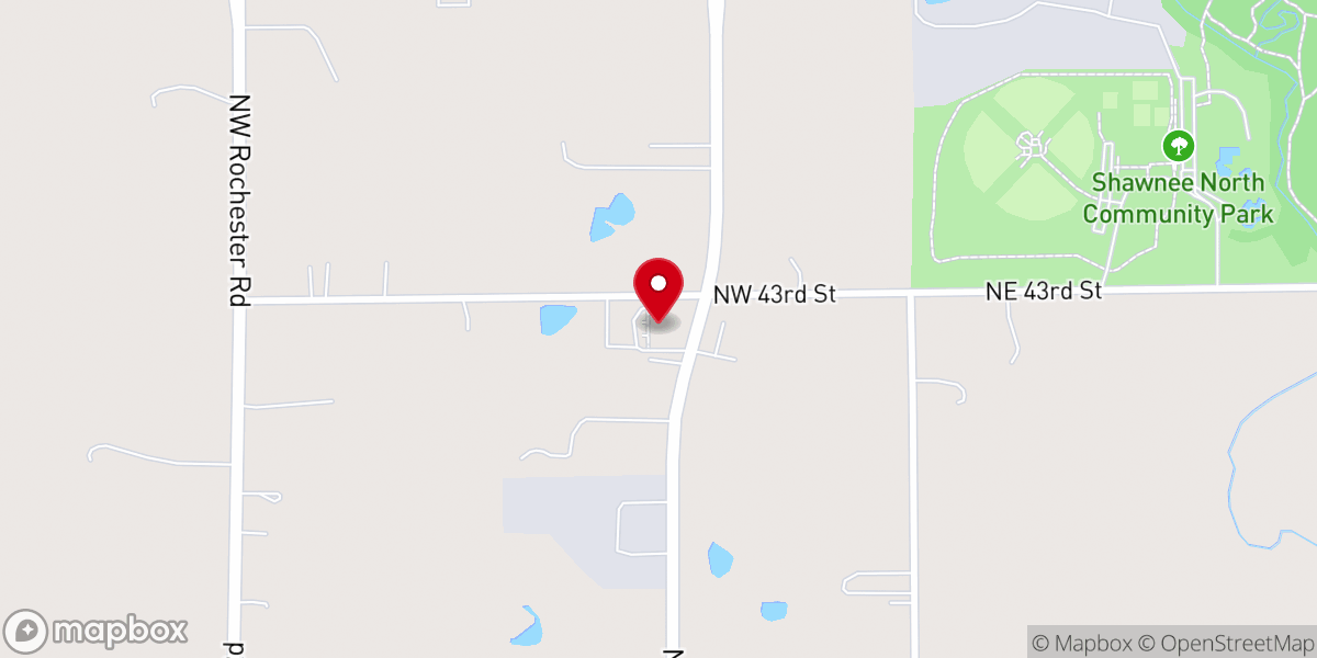 Map showing location of Calvary Lutheran Church