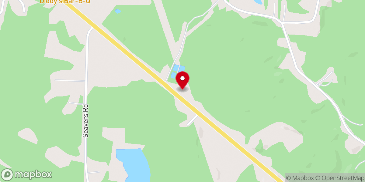 Map showing location of Southside Baptist Church