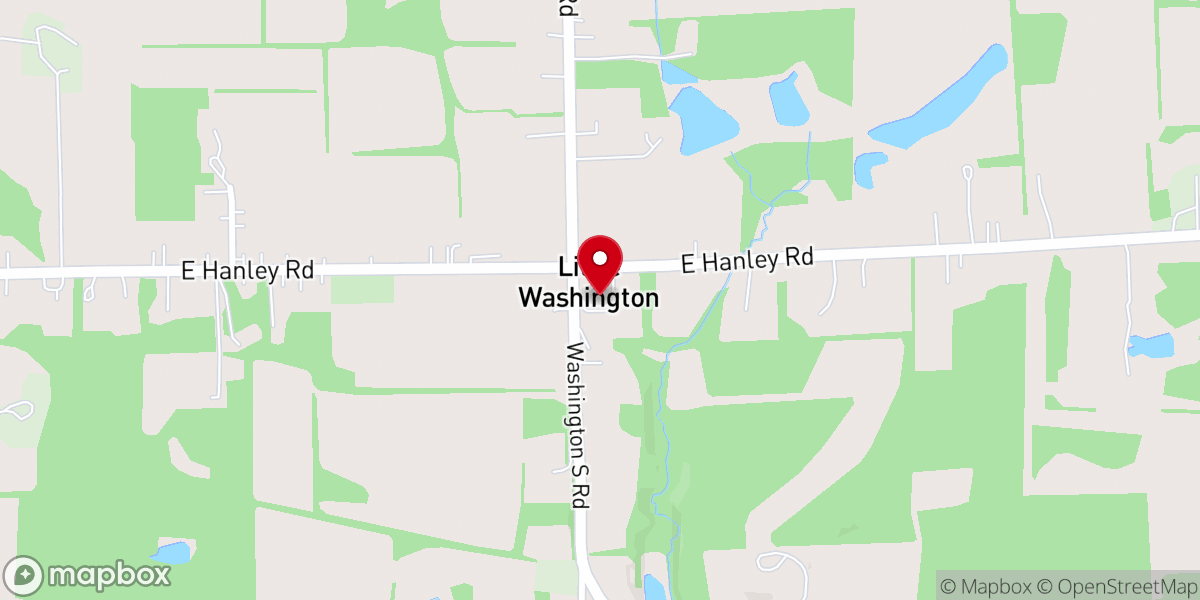 Map showing location of Little Washington Congregational Church