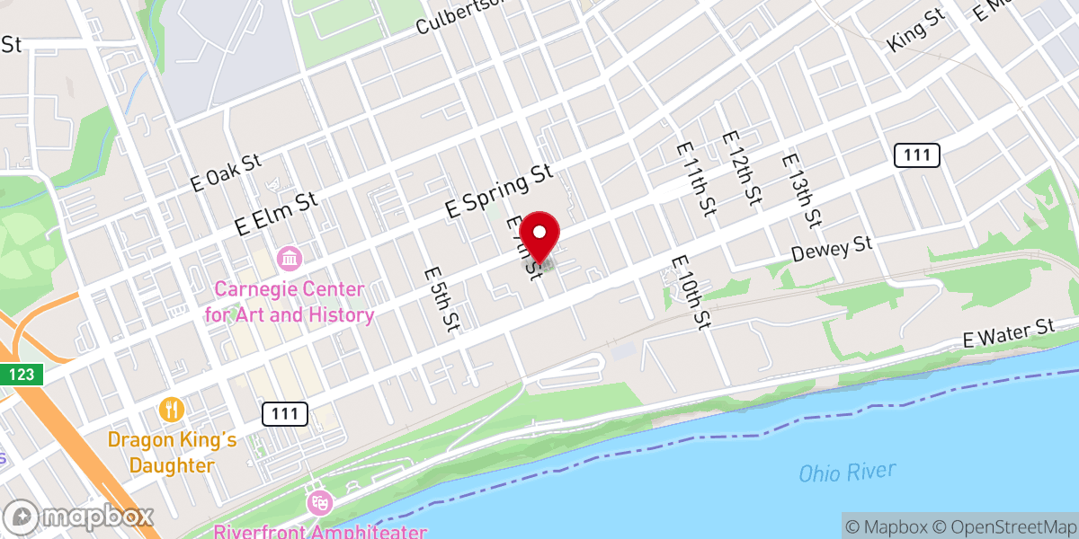 Map showing location of St Elizabeth Catholic Charities