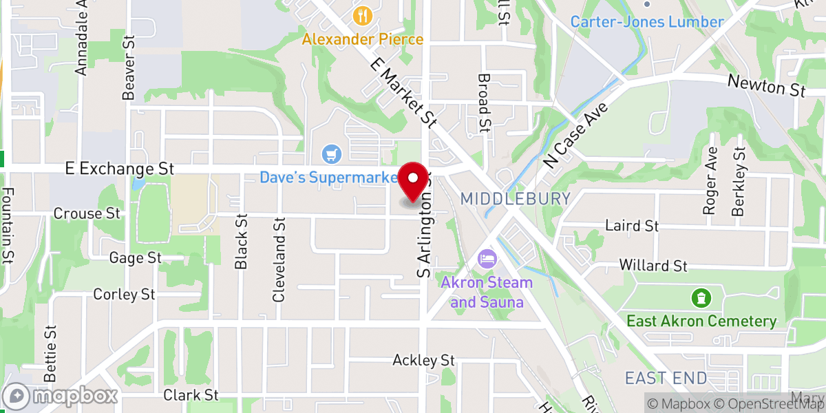 Map showing location of Middlebury Assembly