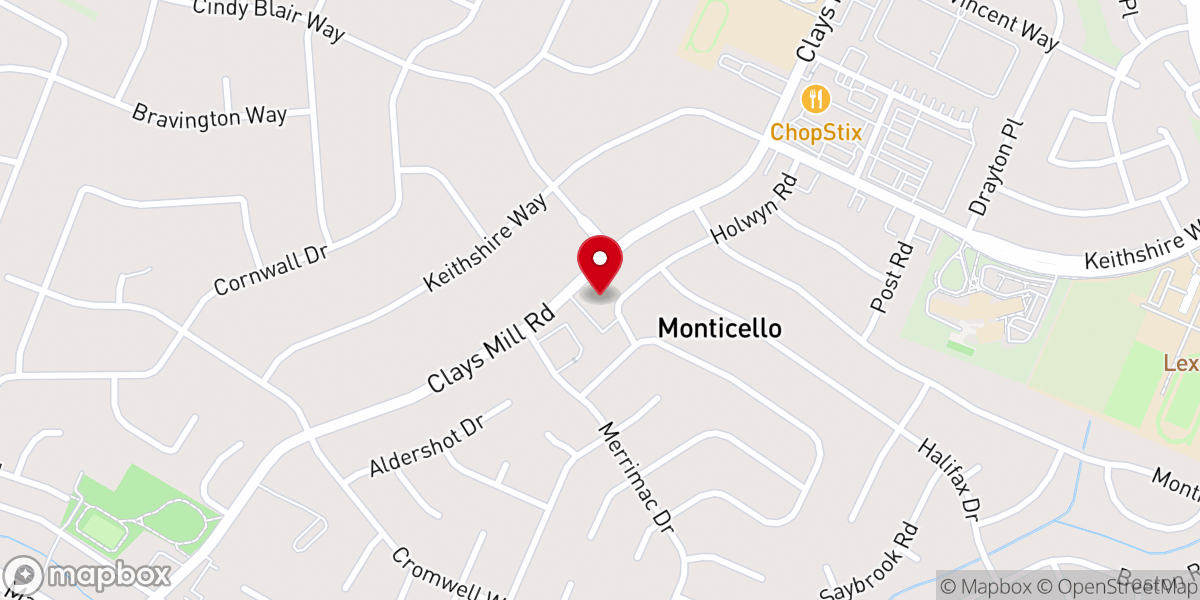 Map showing location of Southern Heights Baptist Church
