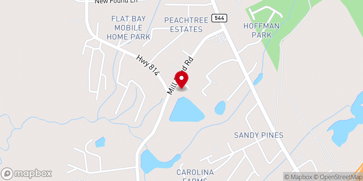 Map showing location of Palmetto Pointe Church - Socastee