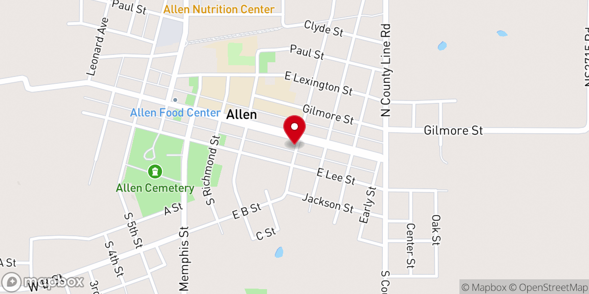 Map showing location of Marketplace Church