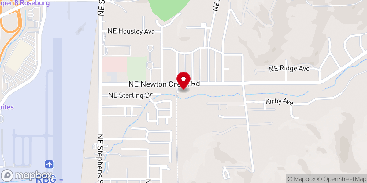 Map showing location of Creekside Family Church