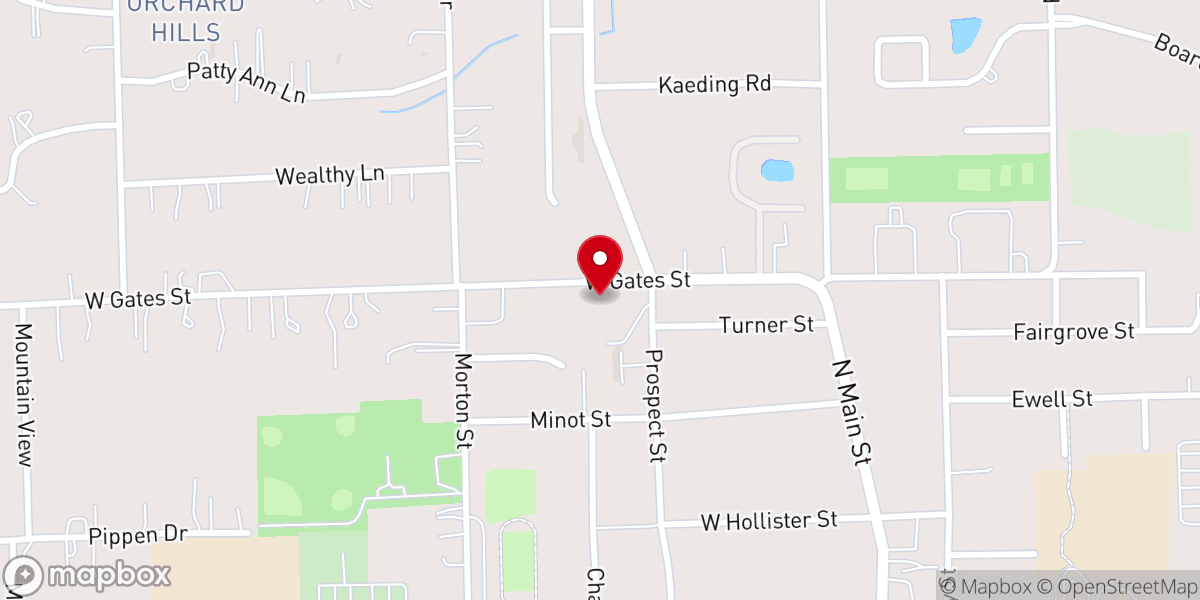 Map showing location of Romeo Church of Christ