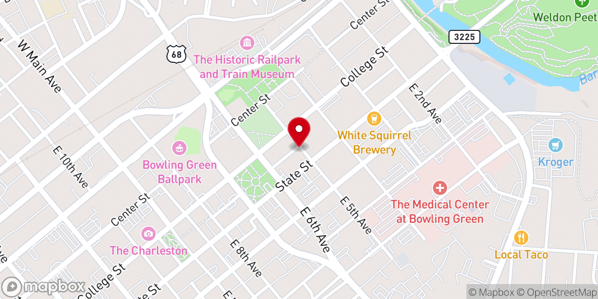 Map showing location of Little Zion Baptist Church