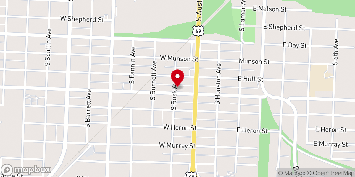 Map showing location of Coffey Memorial Church