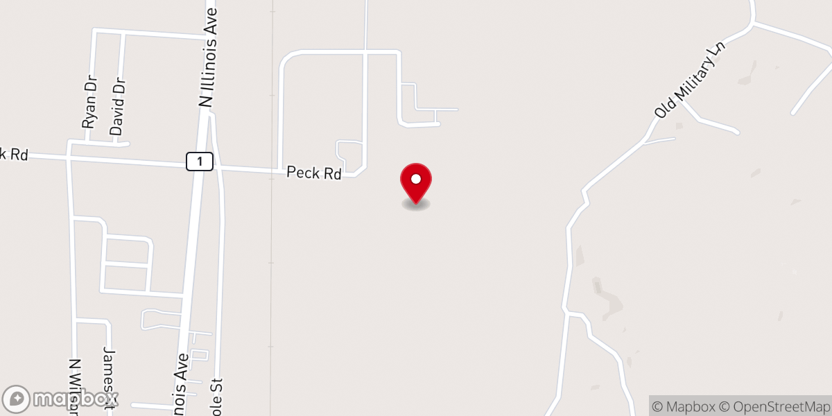 Map showing location of Drover Cowboy Church