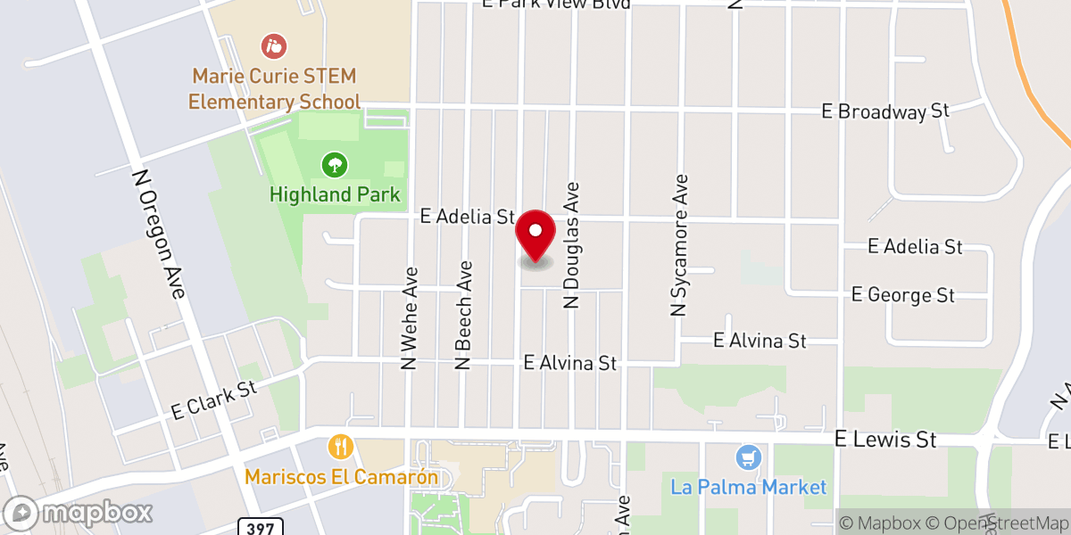 Map showing location of St James Christian Methodist