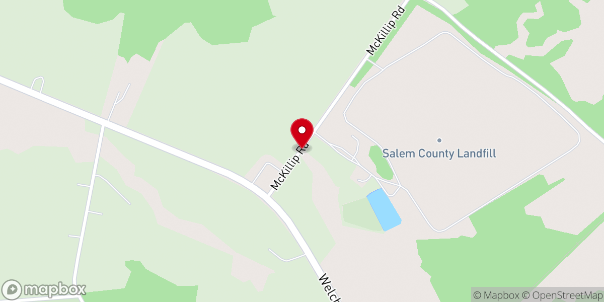 Map showing location of Salem County Waymakers Inc